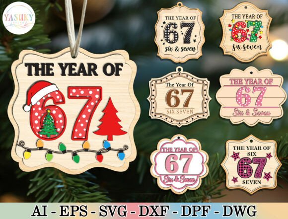 Download 67 Christmas Ornament SVG Bundle - 67 christmas Collection