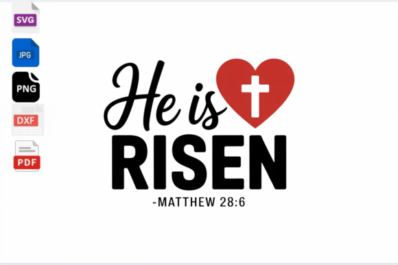 Download He is Risen SVG Christian Easter Cross - Premium Resources